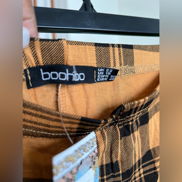BOOHOO Plus Check Jersey Leggings - Picture 5 of 7